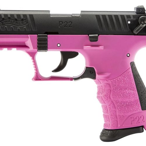 A108 Walther P22Q 22LR Rimfire Pistol with Hot Pink Frame