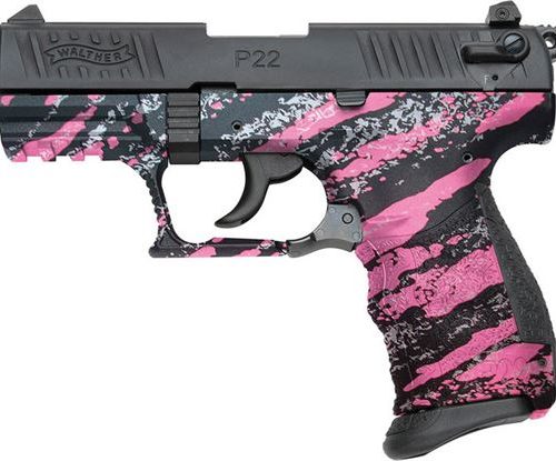 WALTHER P22 22LR WITH PINK CAMO FRAME