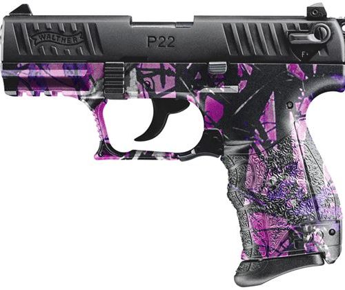 A55 WALTHER P22 22LR W/ MUDDY GIRL CAMO