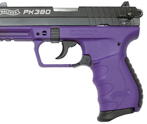 A71 Walther PK380 380 ACP Black and Purple Pistol