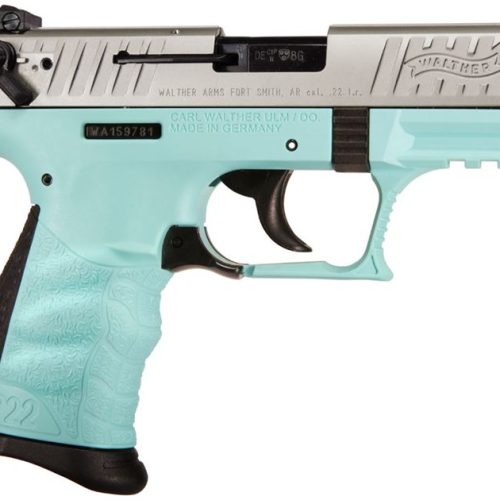 A76 Walther P22 22LR Rimfire Pistol with Angel Blue Frame