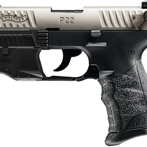 A90 Walther P22 QD Nickel 22LR Rimfire Pistol with Laser