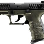 Walther P22QD Military 22LR Rimfire Pistol with OD Green Frame